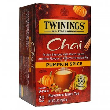 Twinings Pumpkin Spice Chai Tea - 20ct
