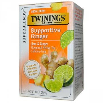 Twinings Support - White Hibiscus, Lime, Ginger Herbal Tea