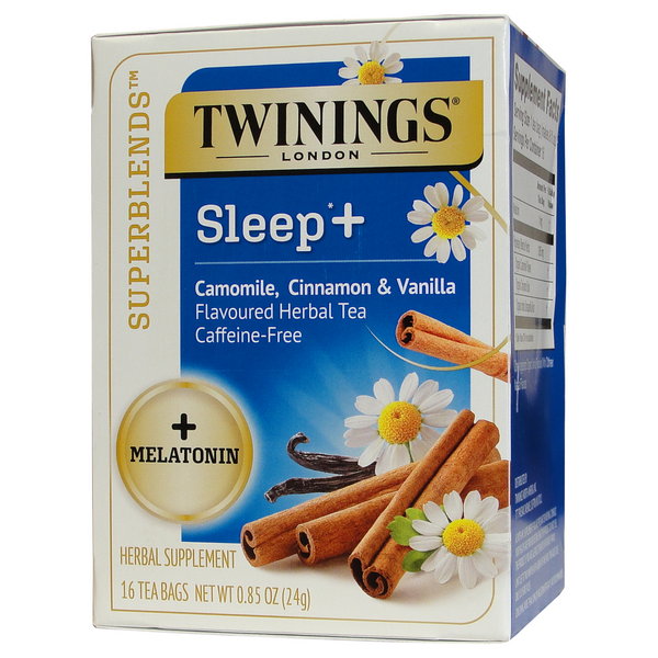Twinings Superblends Sleep Plus Camomile Cinnamon Vanilla Herbal Tea