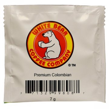White Bear Colombian Coffee Pods - Hospitality Pack, 7 Grams