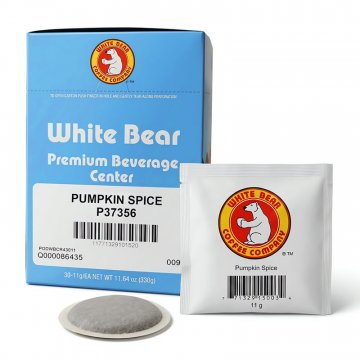 White Bear Pumpkin Spice Soft Coffee Pods 30ct Box