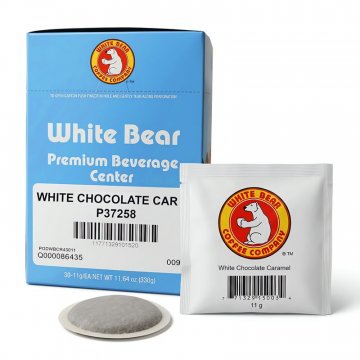 White Bear White Chocolate Caramel Soft Pods 30ct Box