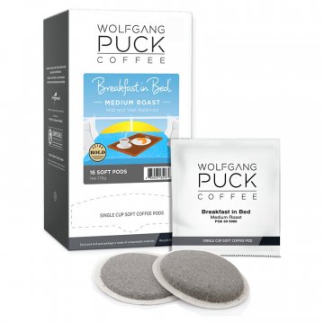 Wolfgang Puck Extra Bold Breakfast in Bed Soft Coffee Pods -16ct