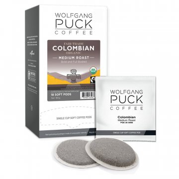 Wolfgang Puck Colombian FTO Soft Coffee Pods -18ct