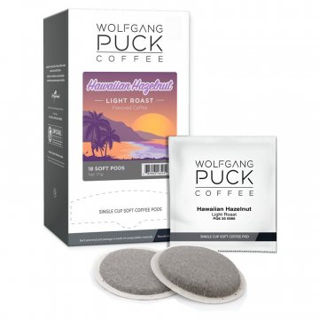 Wolfgang Puck Hawaiian Hazelnut Soft Coffee Pods -18ct