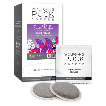 Wolfgang Puck South Pacific Dark FTO Soft Coffee Pods -18ct