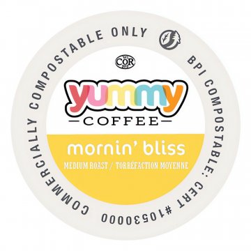 Yummy Mornin' Bliss Compostable Single Serve Coffee Cups - 20ct