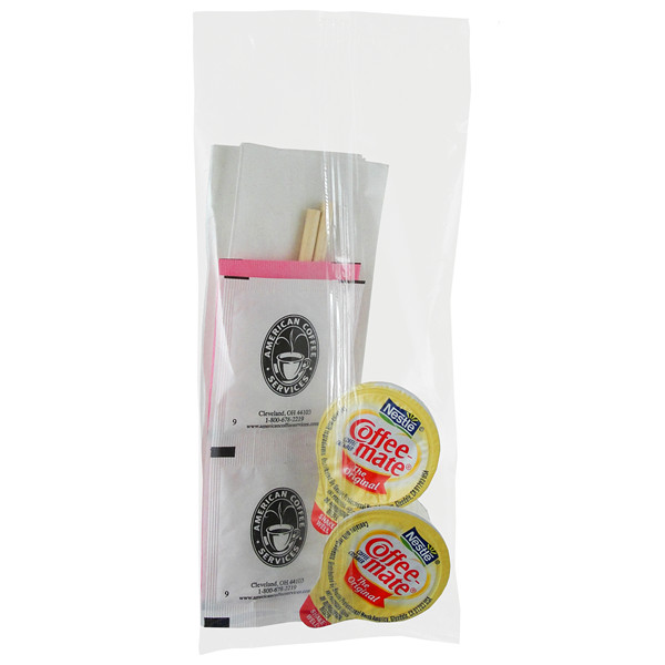 Coffee House Express Coffee Condiment Pack with Liquid Creamer 150ct