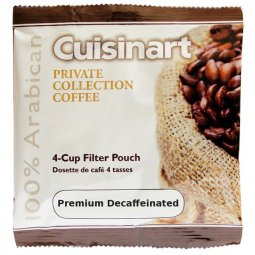 4 Cup Coffee Packets Filter Pack Four Cuisinart 4 Cup Decaf Filter Pack Coffee 100ct
