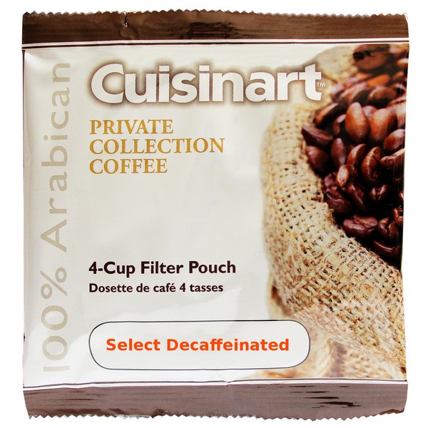 Cuisinart Select Decaf 4 Cup Filter Pack Coffee 100ct