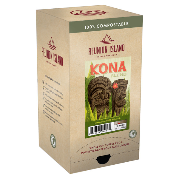 Reunion Island Kona Blend Coffee Pods Buy at