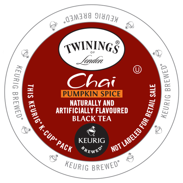 Twinings Pumpkin Spice Chai Tea k-cups