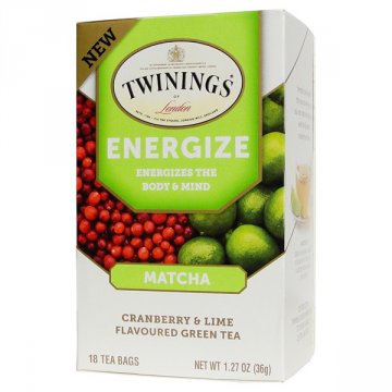 Twinings Energize - Matcha, Cranberry, Lime, Green Tea