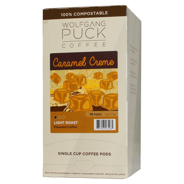 Wolfgang Puck Caramel Cream Coffee Pods 18ct