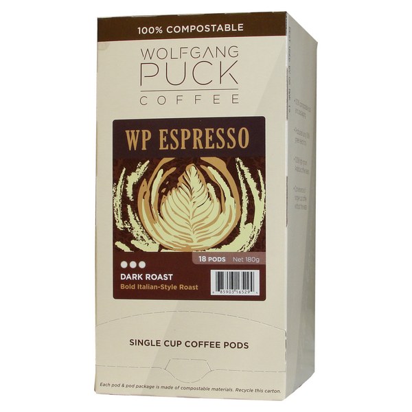 Wolfgang Puck Espresso Coffee Pods 18ct