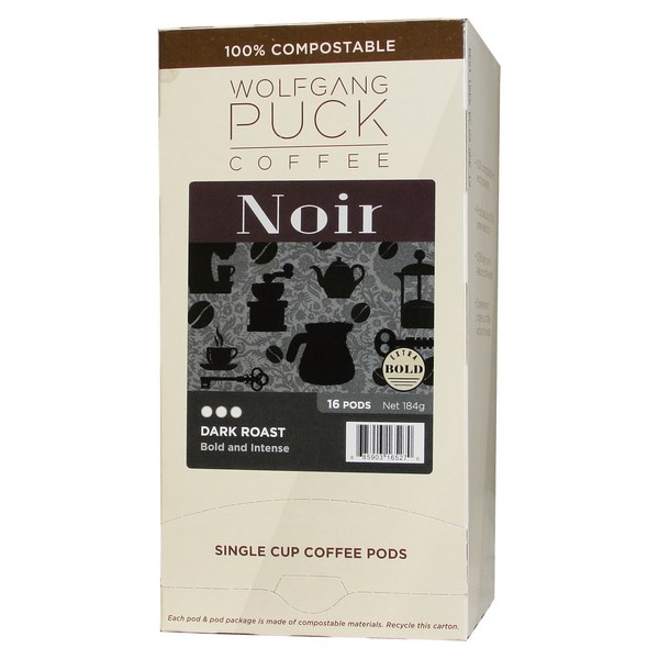 Wolfgang Puck Extra Bold Noir Coffee Pods 16ct