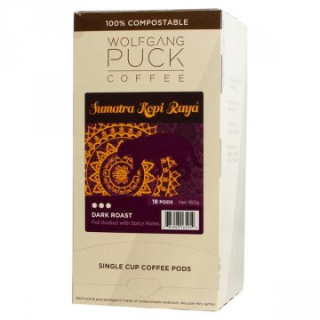 Wolfgang Puck Sumatra Kopi Raya Pods -18ct