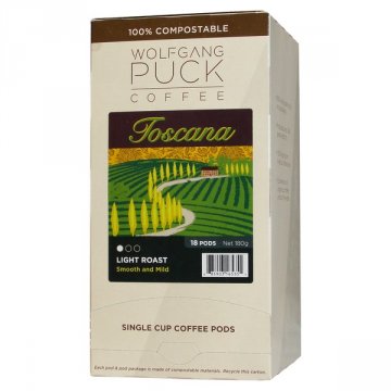 Wolfgang Puck Toscana Coffee Pods -18ct